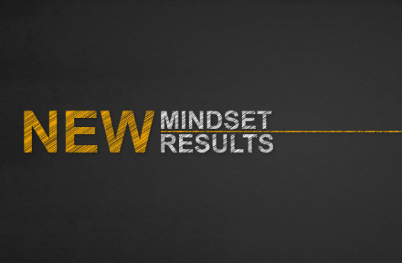 Professor Meehan New Mindset new results written on chalkboard