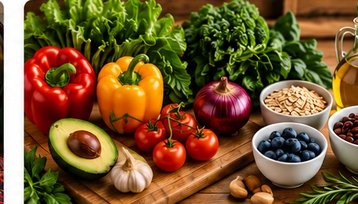 Course-themed illustration for Health 204: Fundamentals of Nutrition